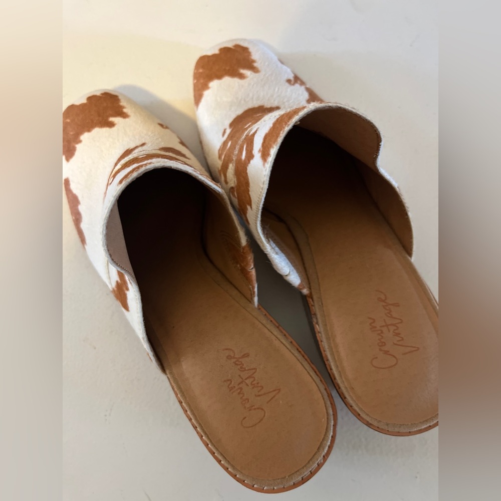 Crown Vintage Cowhide Mules